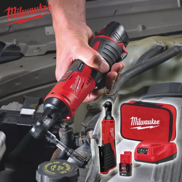 Milwaukee 12V Sub-Compact Ratchet with Battery