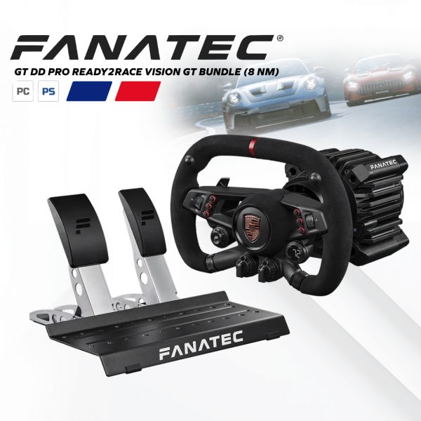 Fanatec GT DD Pro Ready2Race Vision Gt Bundle (8 Nm) (PC & PS5 Compatible)