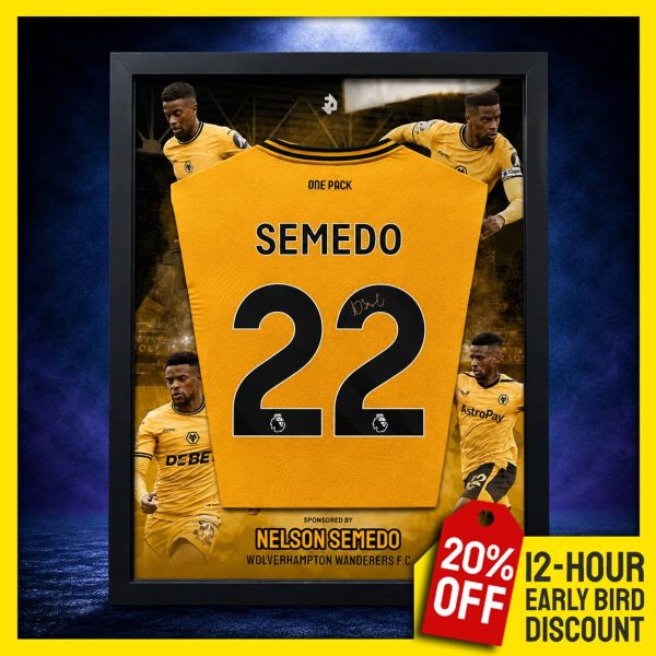 Nelson Semedo Signed & Custom Framed Shirt!
