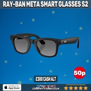 WIN A PAIR OF RAY-BAN META WAYFARER GEN 2 SMART GLASSES | £300 CASH ALT