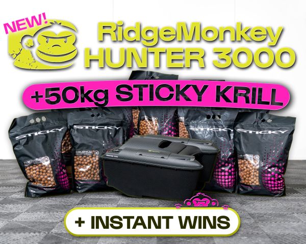 NEW RIDGEMONKEY HUNTER 3000 ECHO + 50KG STICKY KRILL!