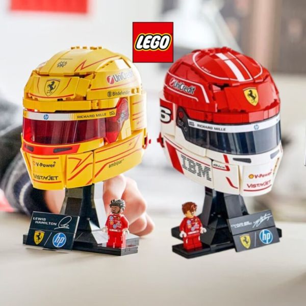 LEGO Ferrari Hamilton & Leclerc Helmet Bundle