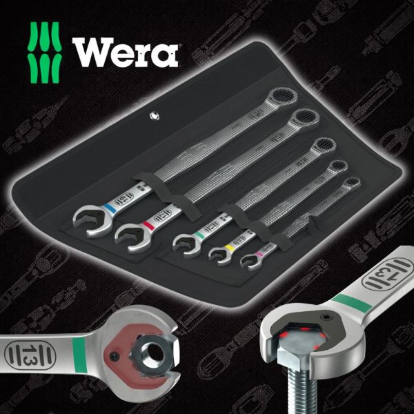 Auto Draw – Wera 5 Piece 6007 Joker Ring Long Ratchet Spanner Set