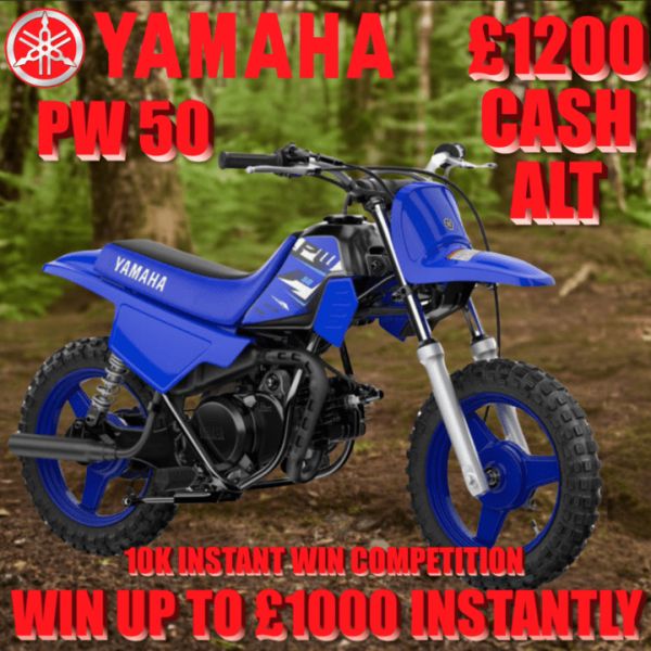 YAMAHA 2026 PW50 + 10K INSTANT WIN COMPETITION