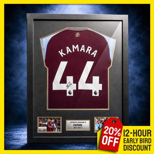 Boubacar Kamara Signed & Framed Villa Shirt!