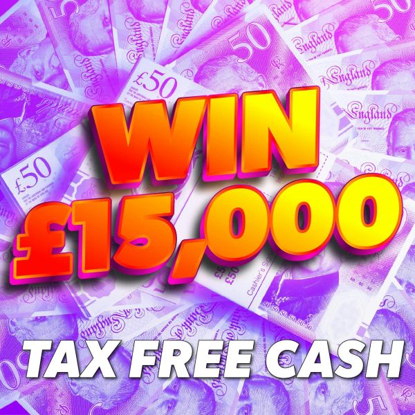 Win £15,000 Tax Free Cash For 15p!