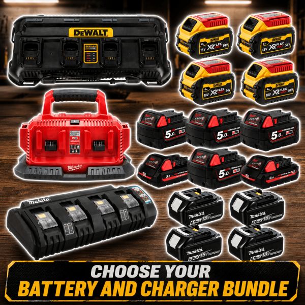 Multi Bay Charger & Batteries Of Your Choice