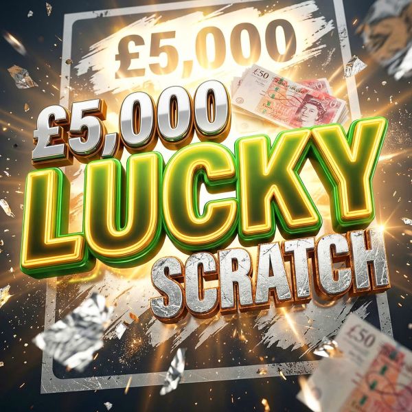 £5K LUCKY SCRATCH – £250 END PRIZE 🟡 GREAT VALUE x1.6