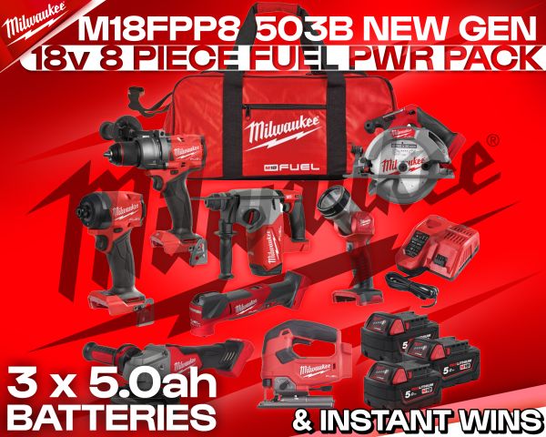 MILWAUKEE 8 PIECE KIT!