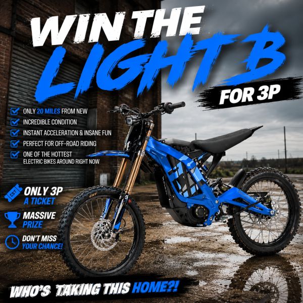 WIN A SURRON LIGHT B FOR JUST 3P – INSTANTS INCLUDED – £2000 CASH ALT