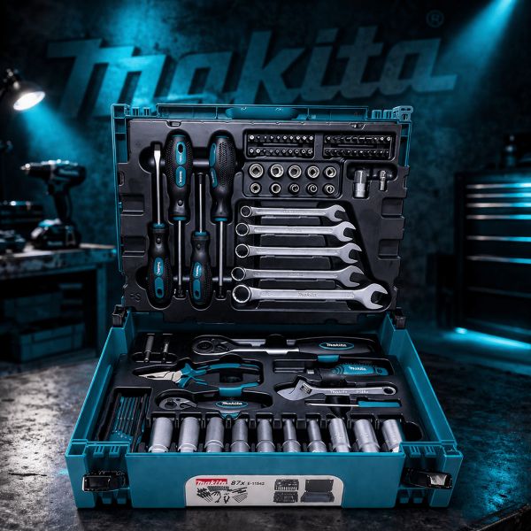 Auto Draw – Makita E-11542 87 Piece Maintenance Kit with MAKPAC Case