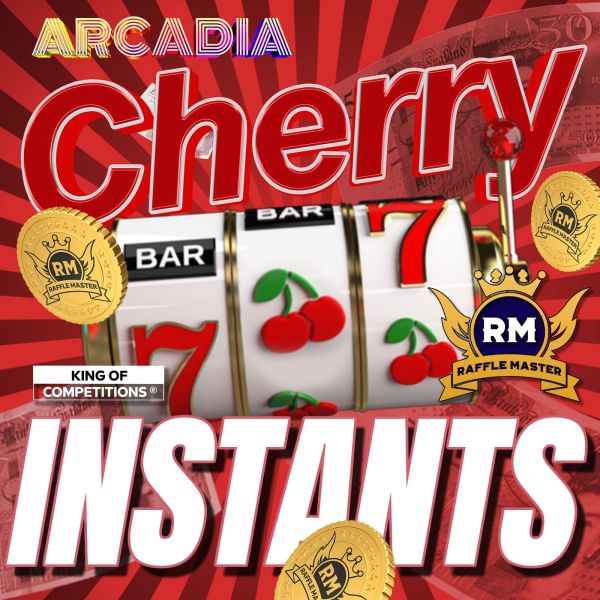 £10,000 Arcadia Cherry Spins Instant Wins All Site Credits Only £100 End Prize 99p 🔥🔥🔥
