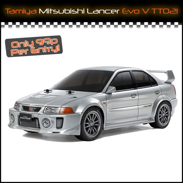 Tamiya Mitsubishi Lancer Evo V TT-02 or £110!