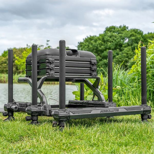 Preston Absolute Station Seat Box – Graphite – AUTO DRAW