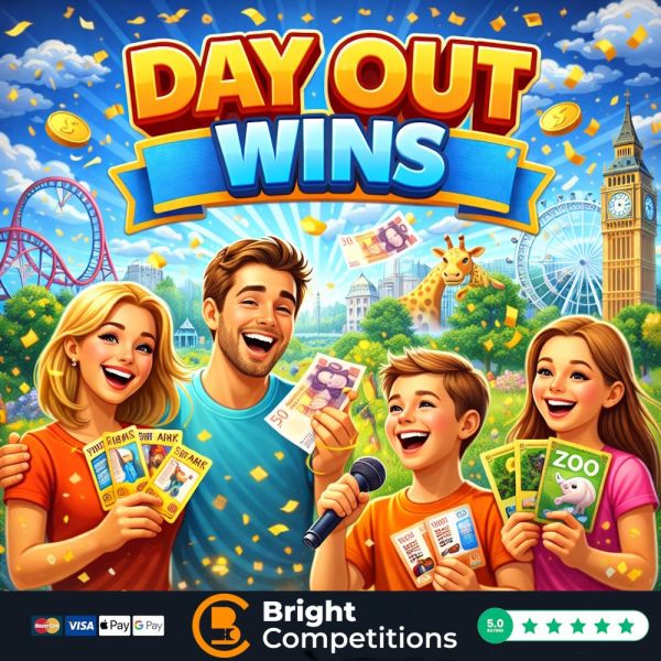 Day Out Wins – 50 Instant Wins (Cash Alts Available) & 2x £50 Jackpots