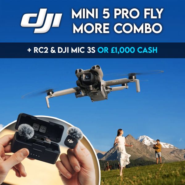 DJI Mini Pro 5 + Flymore Combo + RC2 + DJI Mic 3s Or £1,000 Cash