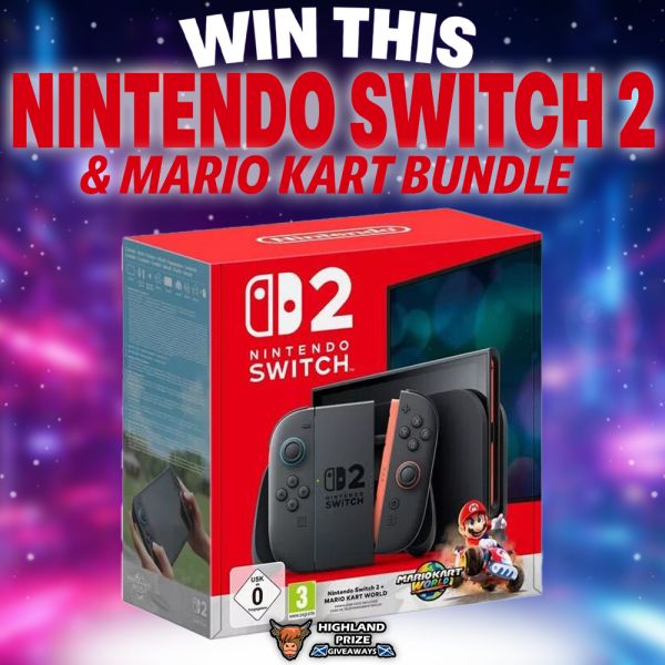 NINTENDO SWITCH 2 & MARIO KART WORLD CONSOLE BUNDLE OR £300 CASH ALTERNATIVE