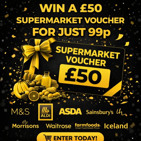 WIN £50 SUPERMARKET VOUCHER! AUTO DRAW