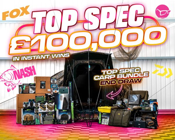 TOP SPEC CARP BUNDLE + £100K OF INSTANT WINS!