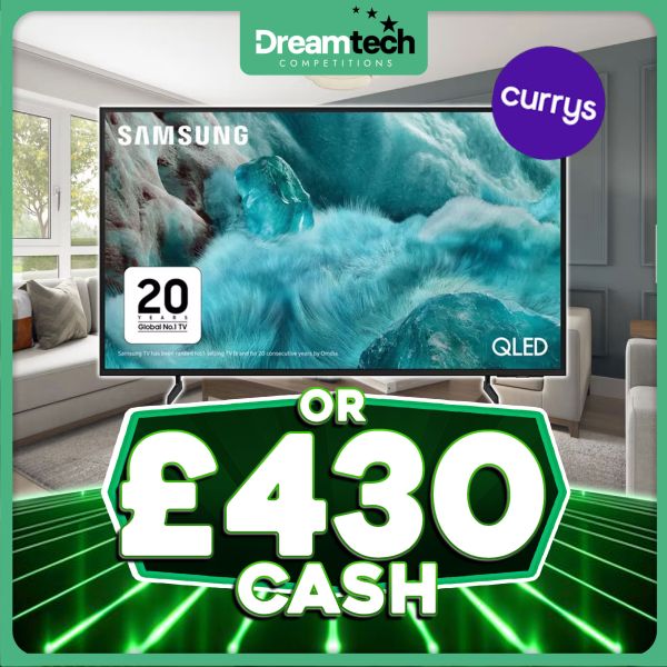 WIN a 55″ Samsung QLED Q7F 4k TV For Just 3p!