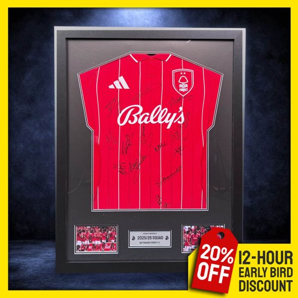 Squad Signed & Framed Forest Shirt!