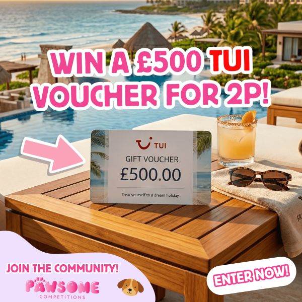 AUTODRAW – WIN A £500 TUI VOUCHER FOR 2P!