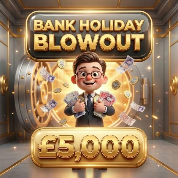 BANK HOLIDAY BLOWOUT! £5,000 IN INSTANT WINS! (1 IN 5 TICKETS WIN!)