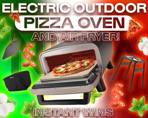 NINJA ARTISAN ELECTRIC OUTDOOR PIZZA OVEN & AIR FRYER!