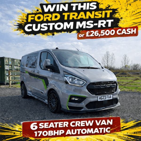 2023 Ford Transit Custom MS-RT Limited Edition Crew Van or £26,500