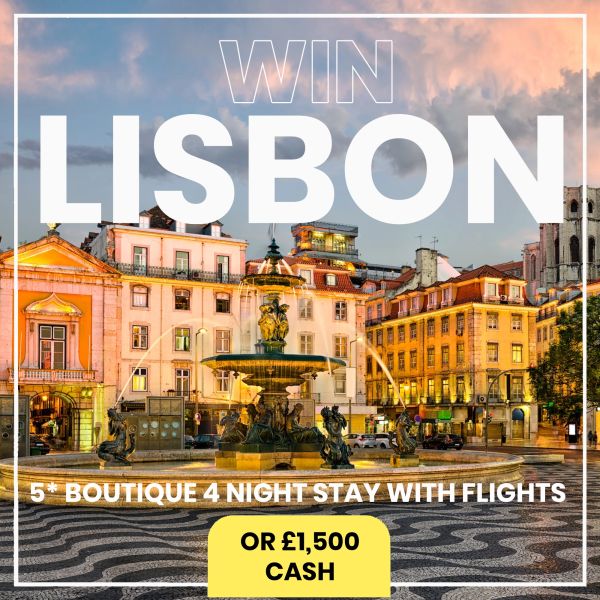 Stunning 5* LISBON Adventure OR £1500 CASH! LIMITED ENTRIES
