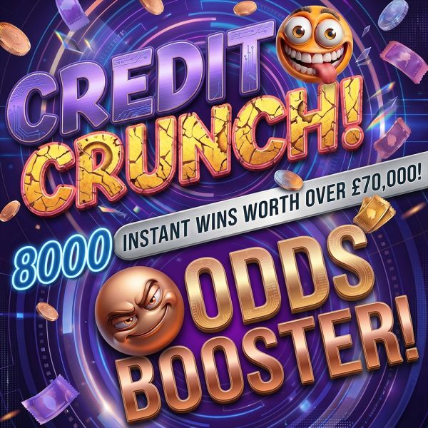 CREDIT & ODDS BOOSTER! 8000 Prizes Worth Over £70,000! + £500 End Prize!