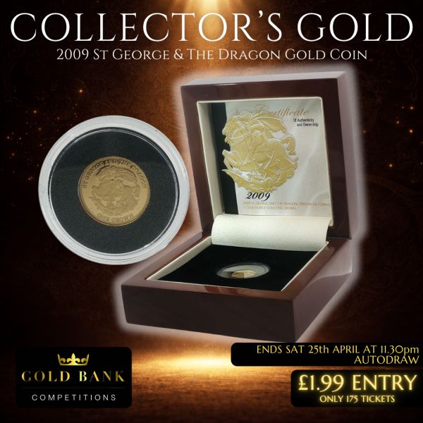 COLLECTORS GOLD – WIN THIS 2009 ST GEORGE & THE DRAGON COIN