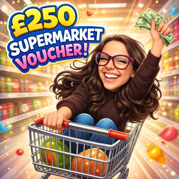 £250 Food shop of your choice! 79p entry!