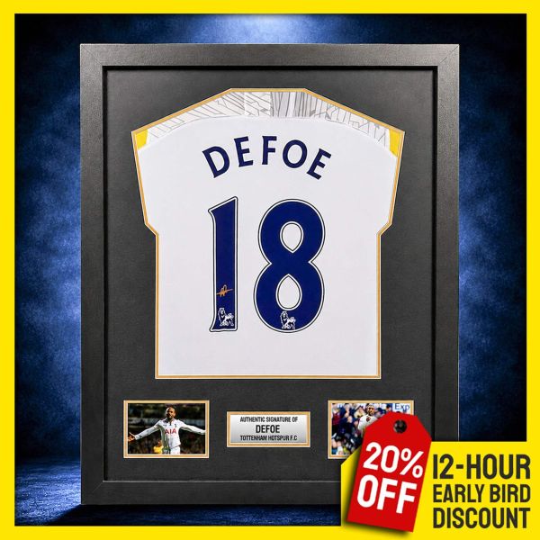 Jermain Defoe Signed & Framed Spurs Shirt!
