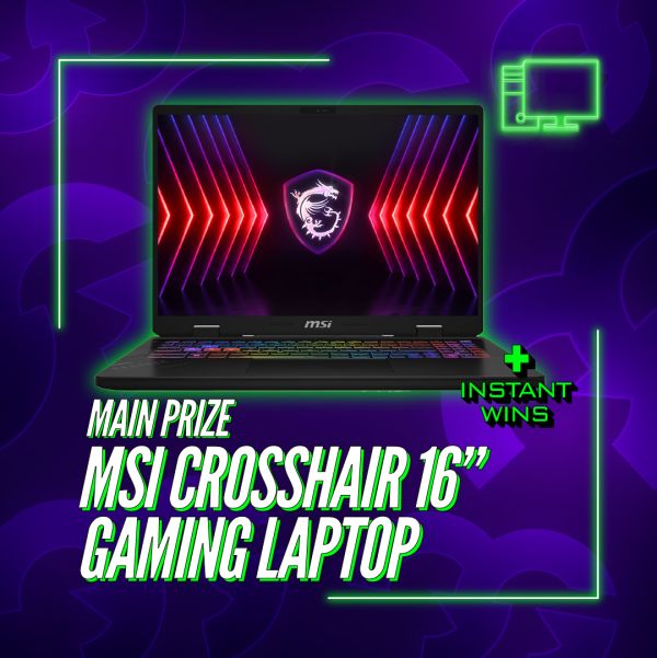 MSI Crosshair 16 Inch Gaming Laptop + Instant Wins #23