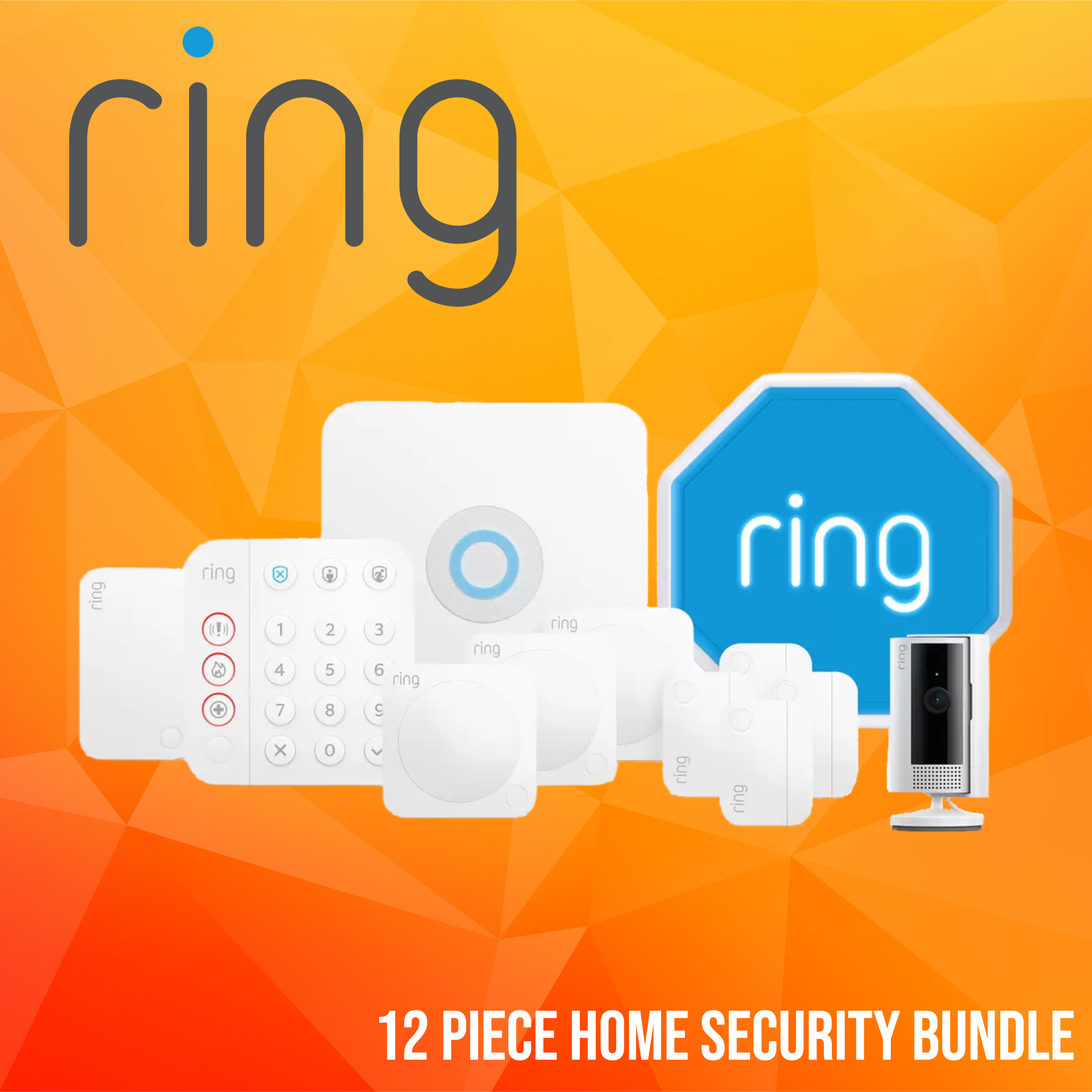 Ring 12pc Alarm Home Security Starter Kit