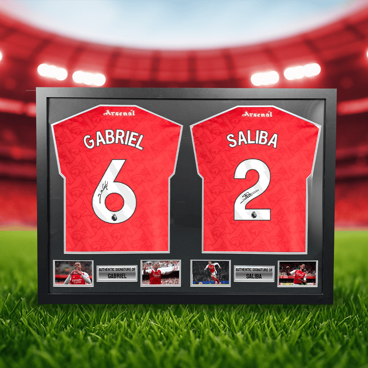 FP99 Competition! Win this Gabriel & Saliba Dual Signed & Framed Shirt Display!