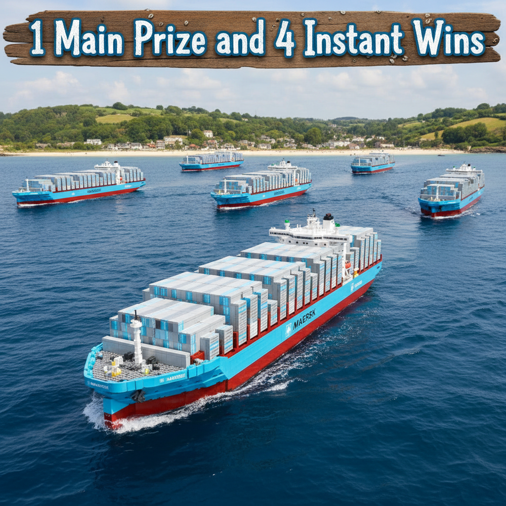 Lego MAERSK Dual-Fuel Container Vessel – 1 Main Prize – 4 Instant Wins