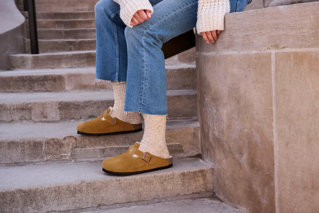 Win Shearling Clogs Birkenstocks