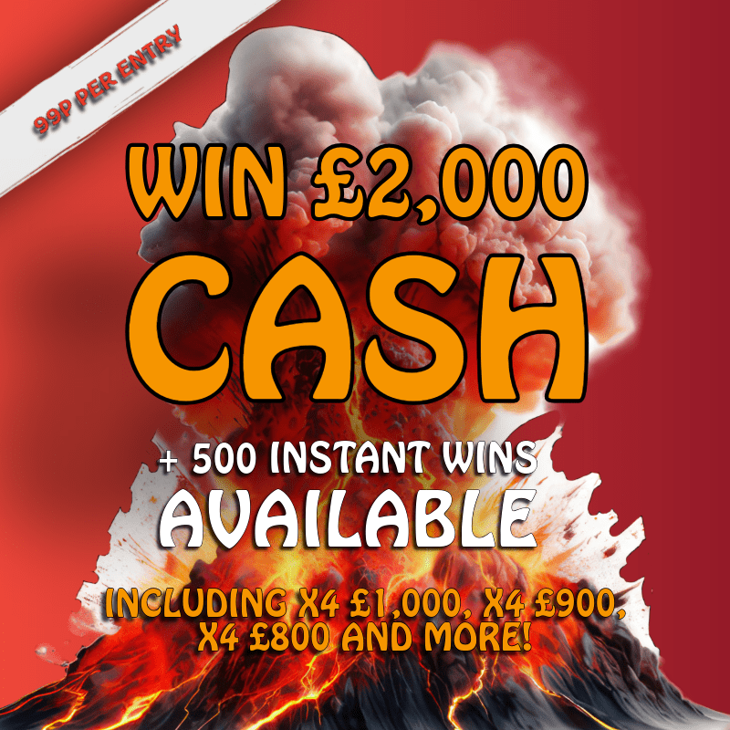 £2000 Cash + 500 instant wins