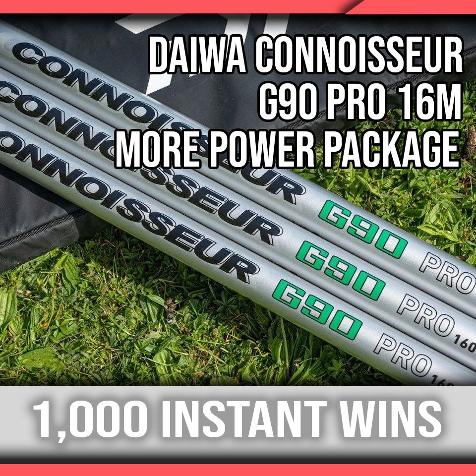 Daiwa Connoisseur G90 16m More Power Pole + 1,000 INSTANT WINS