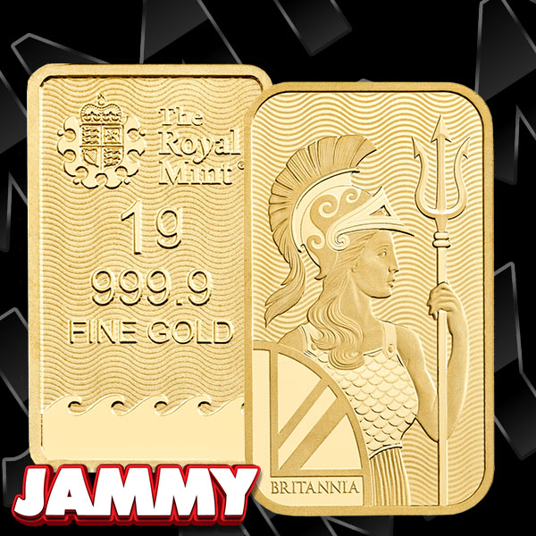 ROYAL MINT GOLD 1g BAR or £160 CASH!