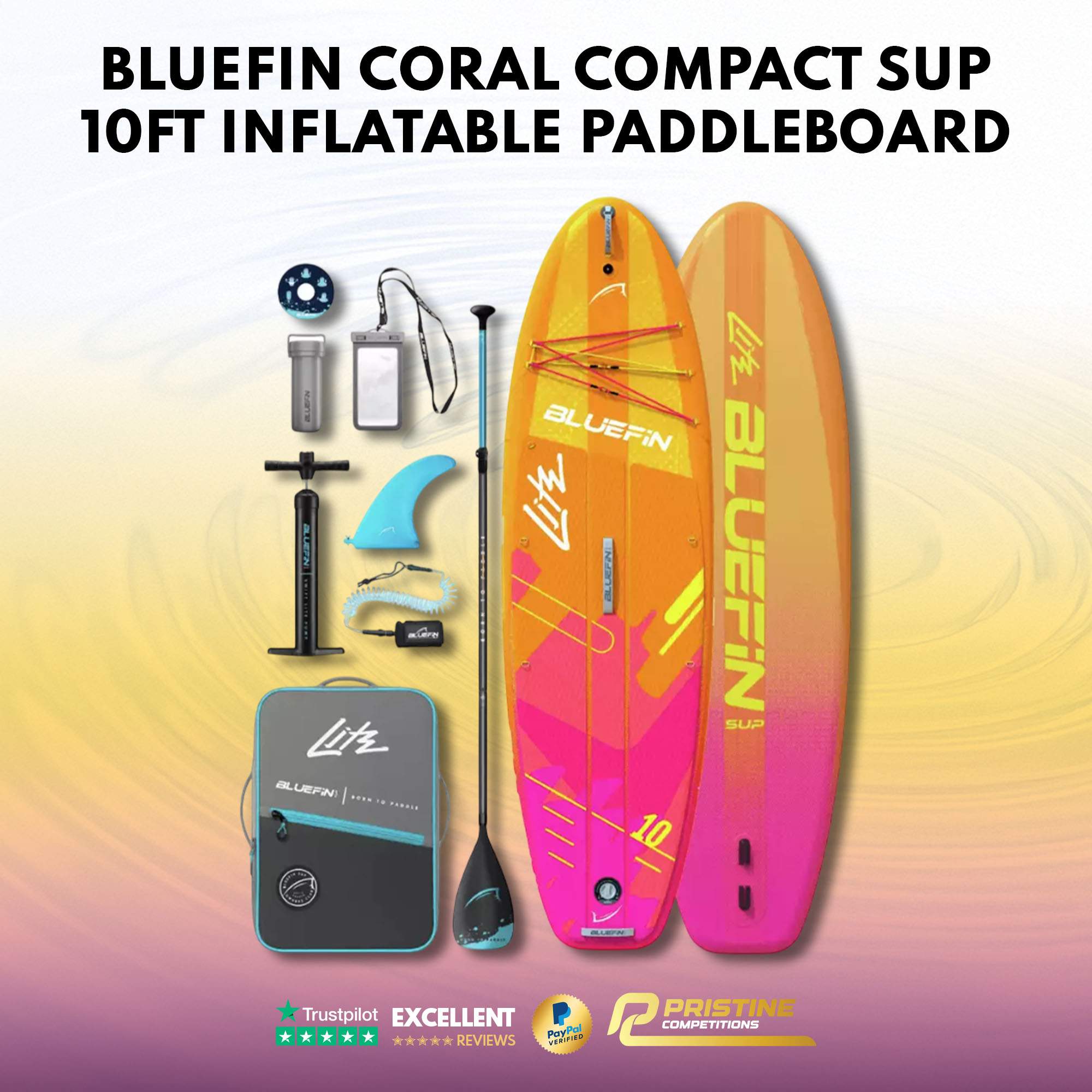 Bluefin Coral Compact SUP 10ft Inflatable Paddleboard