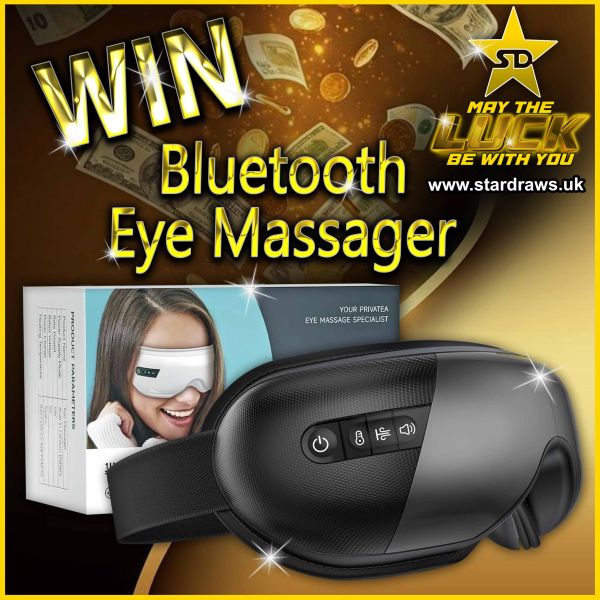 WK15 – Win A Bluetooth Eye Massager – 4 Modes (Odds:1:100)