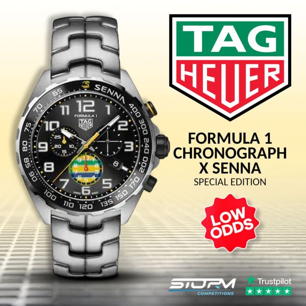 Tag Heuer Formula 1 Chronograph x Senna Special Edition 43mm Mens Watch #2