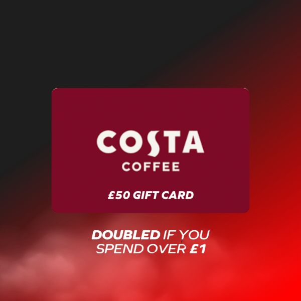 APP EXCLUSIVE! £50 Costa Card. Doubled On £1+ Orders