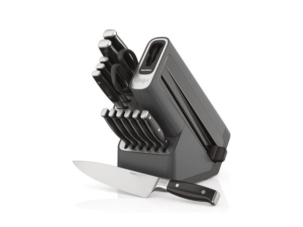 Ninja Foodi StaySharp Knife Block with Integrated Sharpener – Deluxe 14-Piece Set K32014EUUK - Auto Draw - 26th April