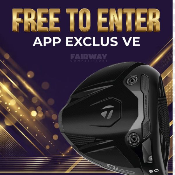 WIN a TaylorMade Limited Edition Qi4D Shadowfall Golf Driver FOR FREE! APP ONLY!