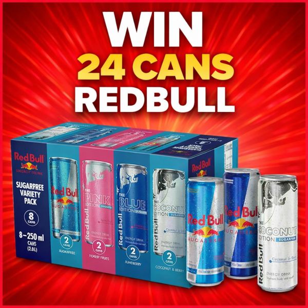 24 CANS REDBULL SUGAR FREE