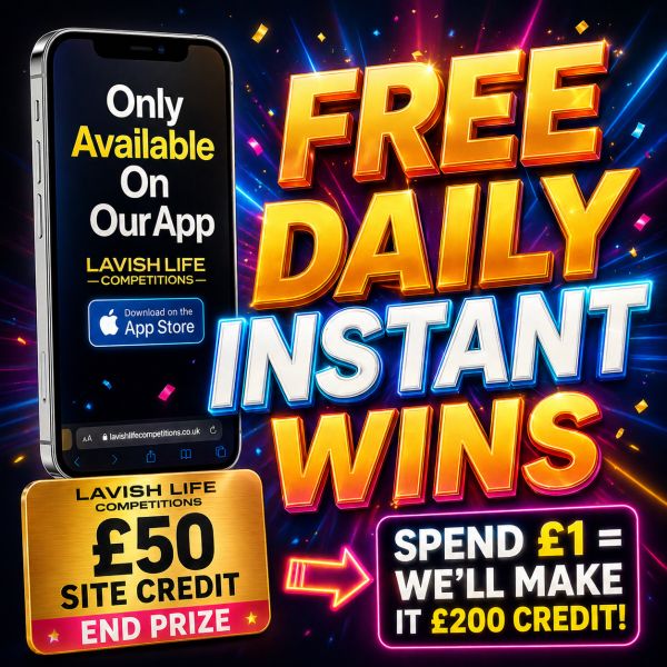 FREE DAILY INSTANT WIN COMP! WIN CASH & CREDIT FOR FREE#232